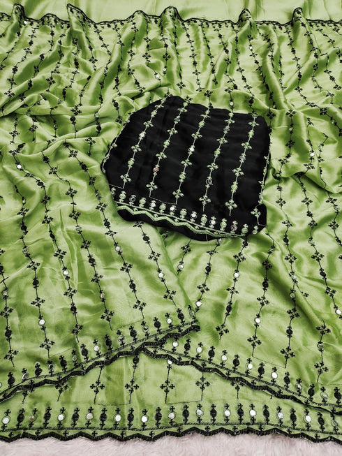 Vasthrlay Embroidery Unstitched Saree