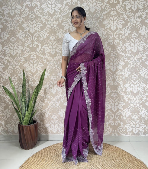 Vasthrlay Georgette Lightweight Receptions Gatherings