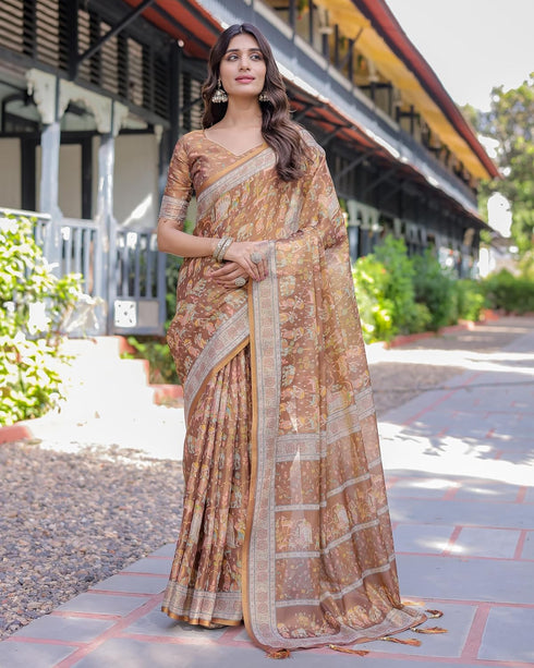 Vasthrlay Handloom Turquoise Traditional Saree