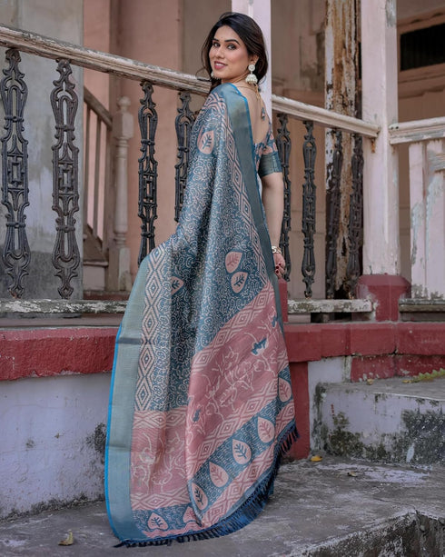 Vasthrlay Cotton Unstitched Blouse Ethnic Wear