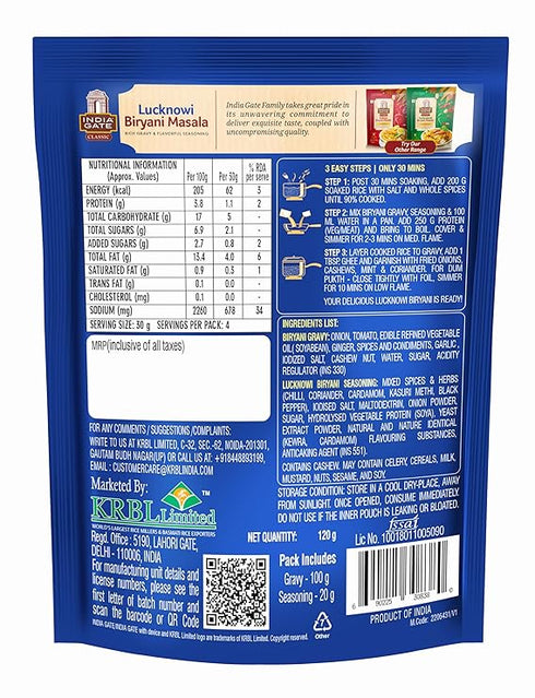 India Gate Lucknowi Classic Biryani Masala