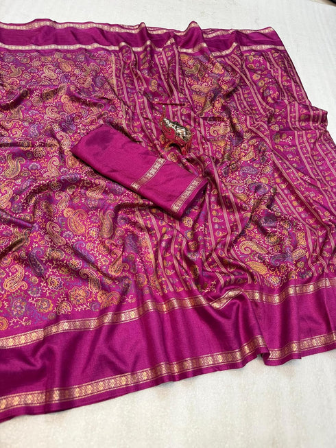 Vasthrlay Kalamkari Tussar Saree