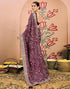 Vasthrlay Georgette Embroidery Unstitched Dark Green Saree