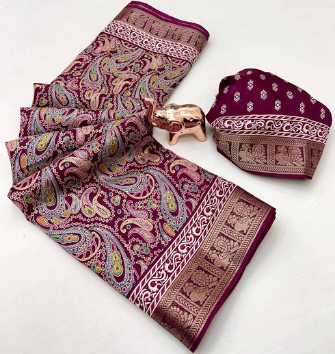 Vasthrlay Kalamkari Saree Print