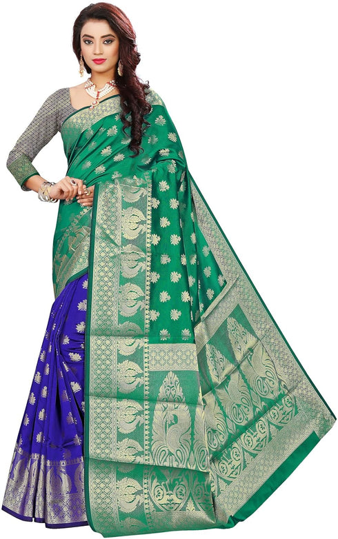 Vasthrlay Jacquard Unstiched Ethnic Wear