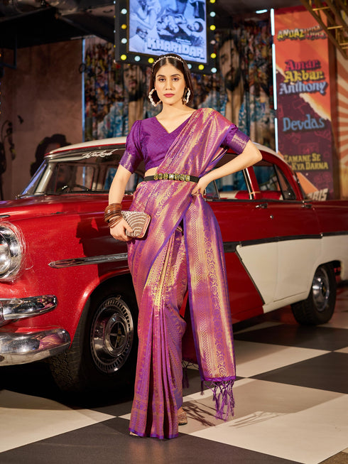 Vasthrlay Organza Designer Unstitched Saree