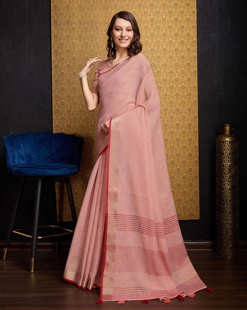 Vasthrlay Women's Cotton Unstitched Blouse Saree