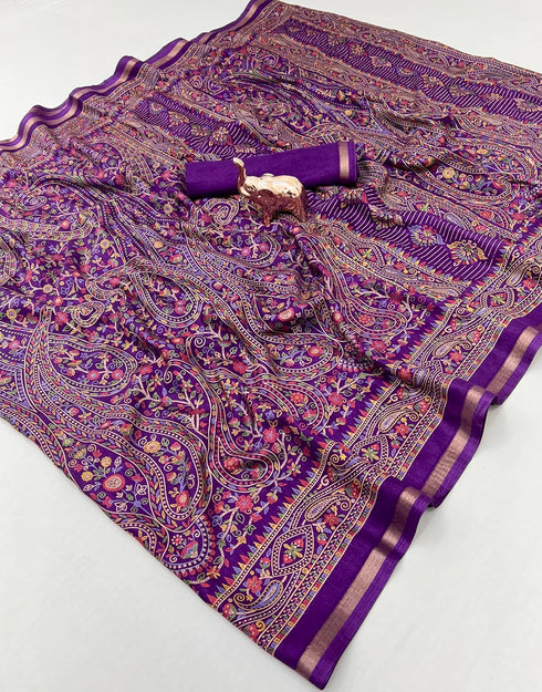Vasthrlay Tussar Saree Floral