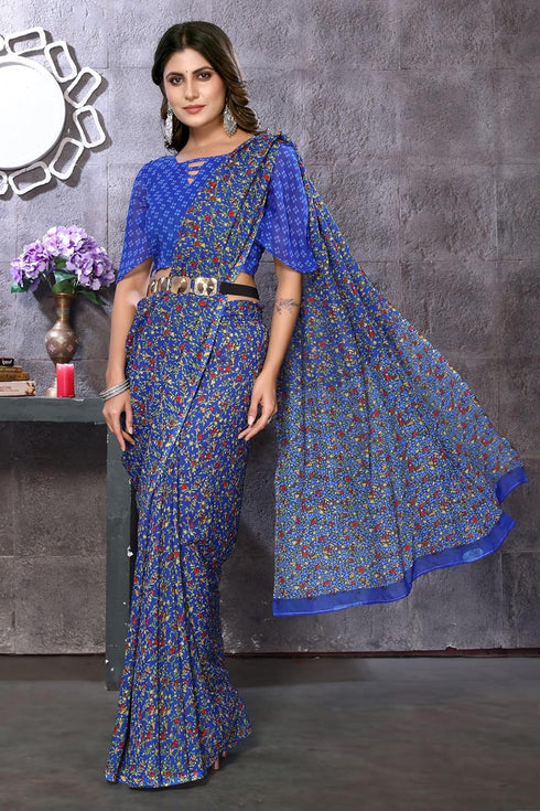 Vasthrlay Trendy Georgette Material Ethnic Wear