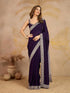 Vasthrlay Embroidery Unstitched Purple Ethnic Wear