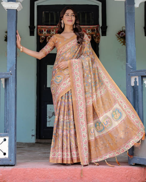 Vasthrlay Handloom Printed Saree