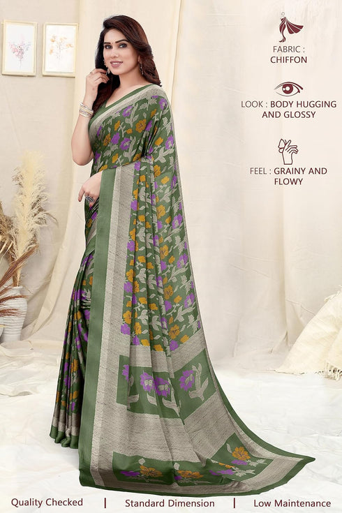 Vasthrlay Fashion Chiffon Printed Ethnic Wear