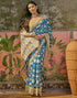 Vasthrlay Womens Printed Unstitched Maroon Saree