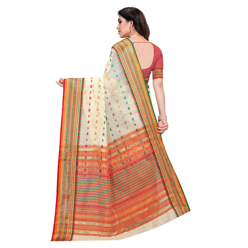 Vasthrlay Jacquard Unstitched Saree