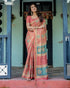 Vasthrlay Handloom Cotton Turquoise Saree