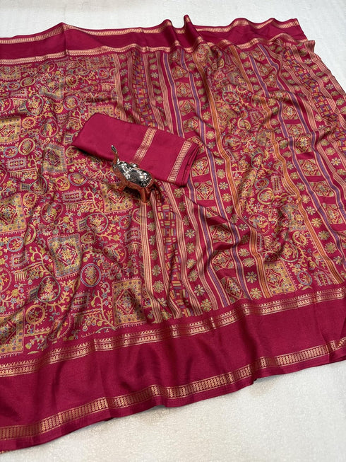 Vasthrlay Printed Beautiful Kalamkari