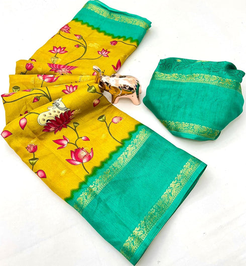 Vasthrlay Silk Saree Kalamkari