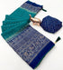 Vasthrlay Georgette Contrast Darkblue