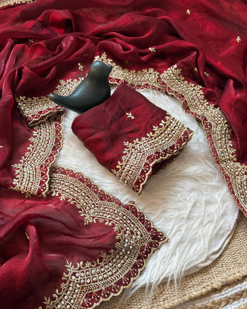 Vasthrlay Embroidery Saree