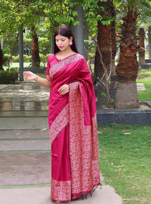 Vasthrlay Tussar Handloom Saree