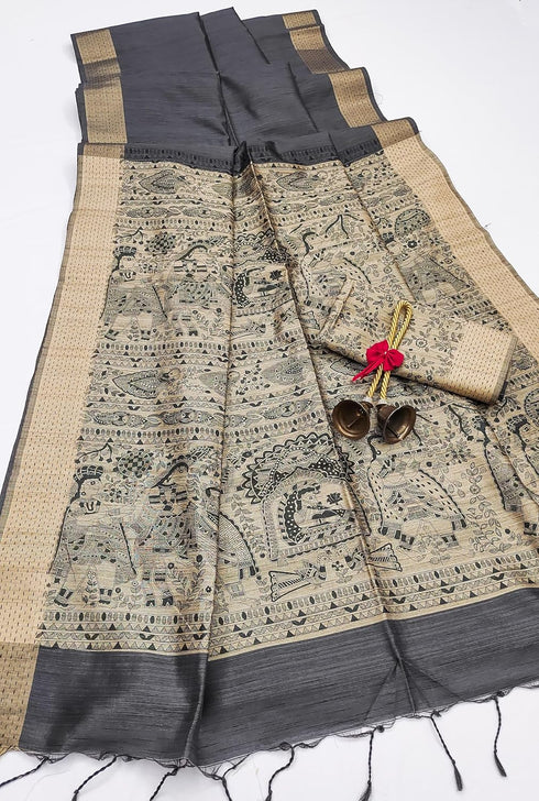 Vasthrlay Tussar Saree Bordar