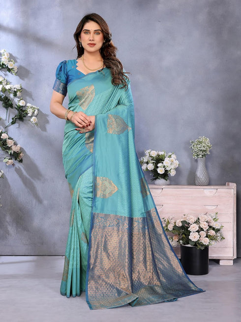 Vasthrlay Silk Unstitched Pink Dark Free Ethnic Wear