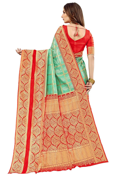Vasthrlay Banarasi Gs Vivah Green Ethnic Wear