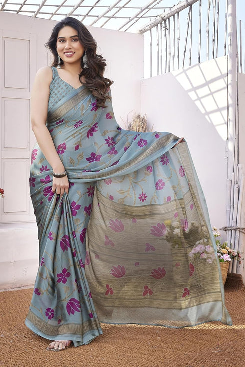 Vasthrlay Fashion Chiffon Printed Ethnic Wear