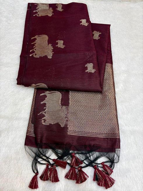 Vasthrlay Tussar Kalamkari