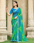 Vasthrlay Chiffon Bandhani Unstitched Green Saree