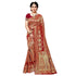 Vasthrlay Wine Kanjivaram Unstitched Saree