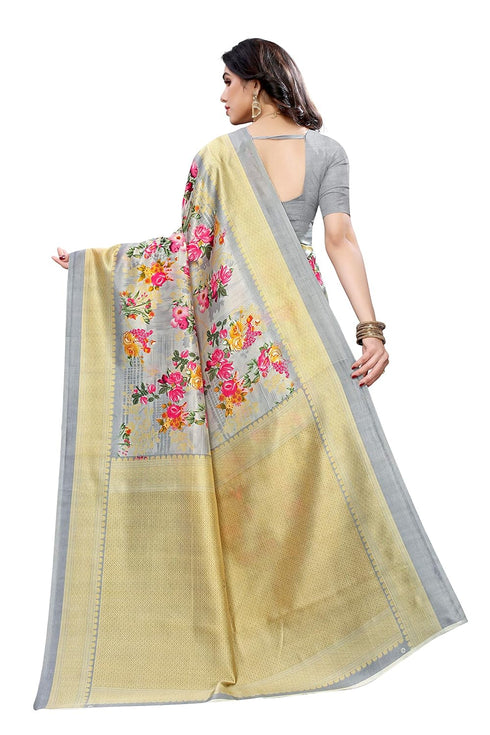 Vasthrlay Blouse Piece Air Grey Ethnic Wear