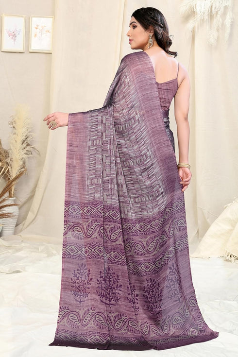 Vasthrlay Fashion Chiffon Printed Ethnic Wear