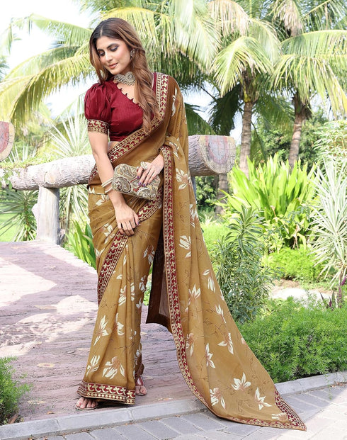 Vasthrlay Georgette Lightweight Regular Az Ys Hiru Ethnic Wear