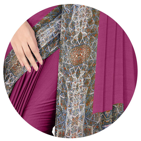Vasthrlay Fashion Chiffon Abstrect Printed Ethnic Wear