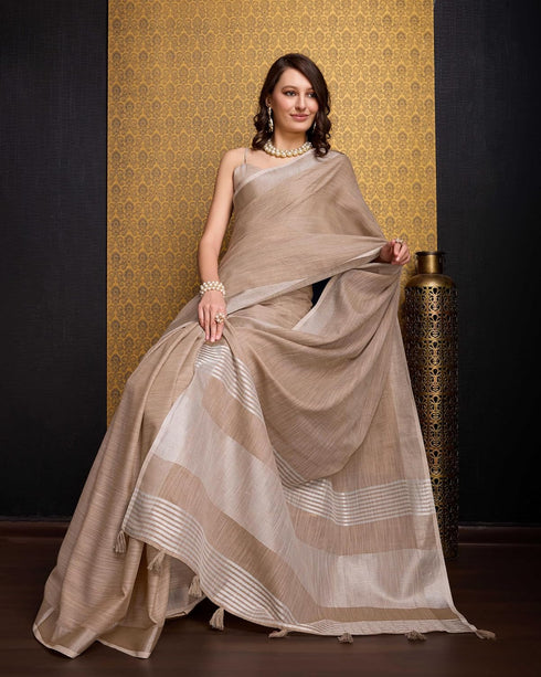 Vasthrlay Women's Cotton Unstitched Blouse Saree
