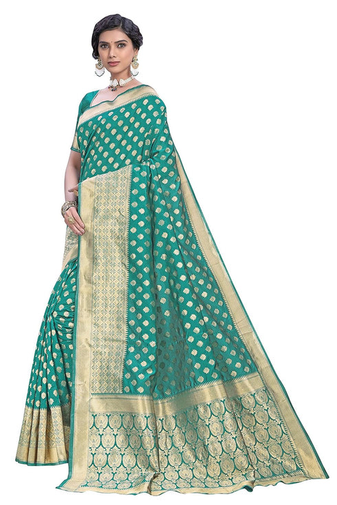 Vasthrlay Banarasi Rama Ethnic Wear