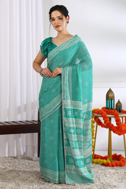 Vasthrlay Fashion Chiffon Paisley Printed Ethnic Wear