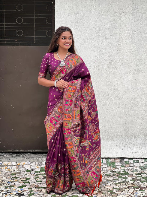 Vasthrlay Kanjivaram Unstitched Blouse Ethnic Wear