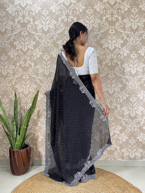 Vasthrlay Georgette Lightweight Receptions Gatherings