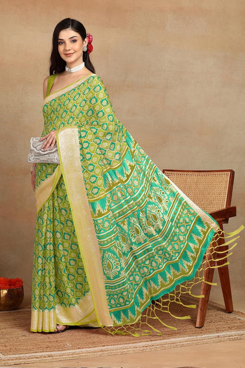 Vasthrlay Fashion Georgette Bandhani Printed Ethnic Wear