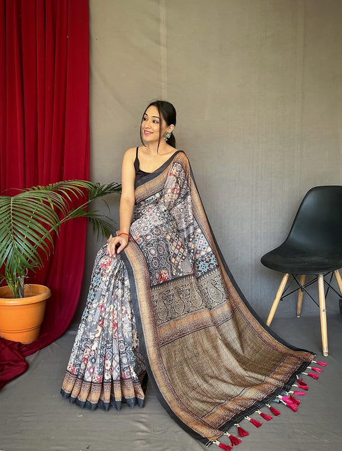 Vasthrlay Cotton Kalamkari Printed Ethnic Wear