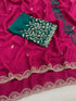 Vasthrlay Pink Georgette Embroidery Saree