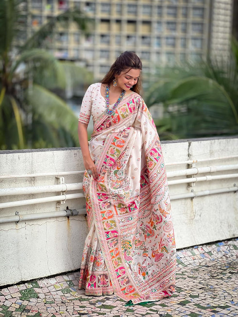 Vasthrlay Kanjivaram Unstitched Blouse Ethnic Wear