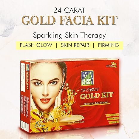 Astaberry Gold Facial Kit 6 Steps kit- Skin Repair
