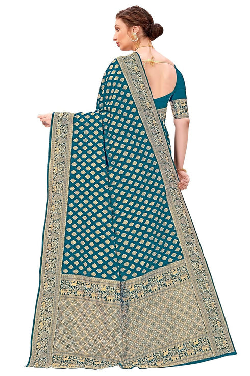 Vasthrlay Banarasi Pink Ethnic Wear