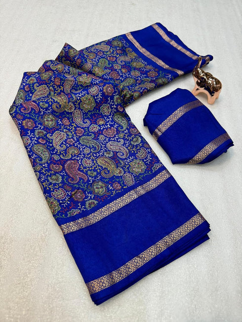 Vasthrlay Kalamkari Tussar Saree
