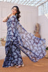 Vasthrlay Fashion Chiffon Printed Red Ethnic Wear