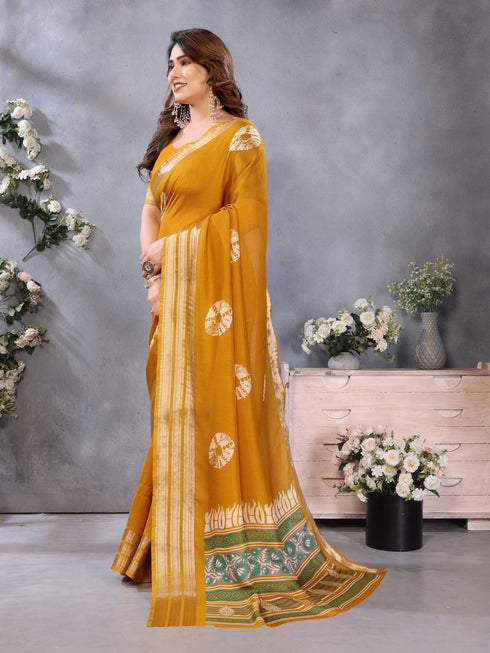 Vasthrlay Black Unstitched Saree