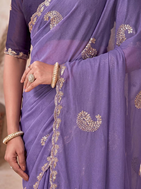 Vasthrlay Georgette Embroidery Unstitched